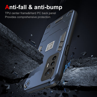Xiaomi 12 Lite 2 in 1 Shockproof, Lightweight Phone Case with TPU+PC Material, Fashionable Design, and Precise Cut-outs