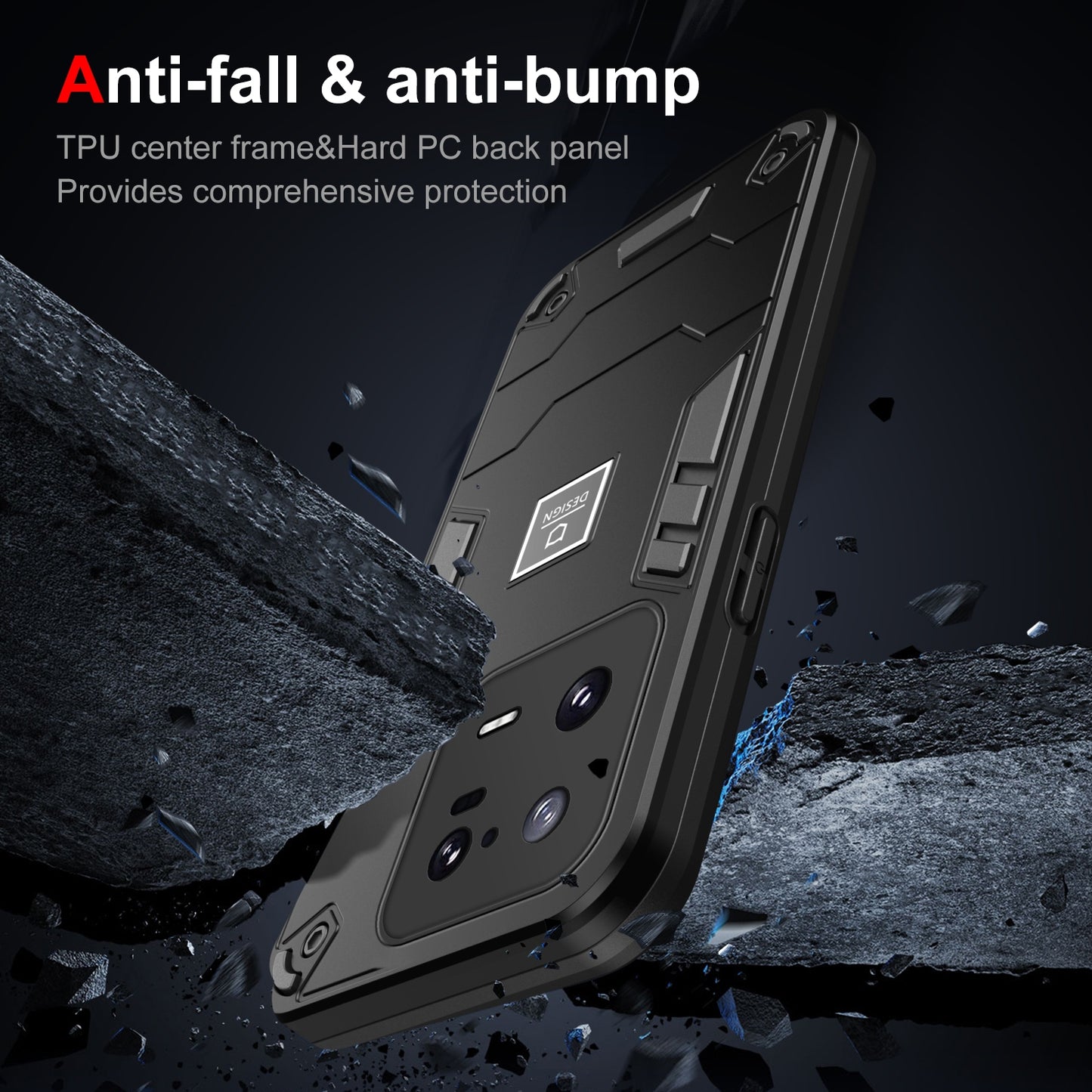 Xiaomi 13 Pro 2 in 1 Shockproof, Lightweight Phone Case with TPU+PC Material, Fashionable Design, and Precise Cut-outs