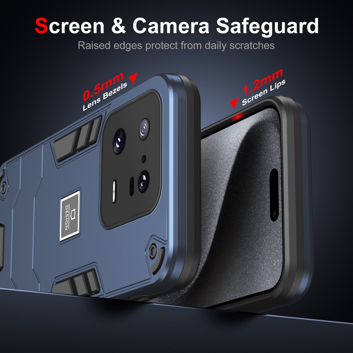 Xiaomi 13 Pro 2 in 1 Shockproof, Lightweight Phone Case with TPU+PC Material, Fashionable Design, and Precise Cut-outs