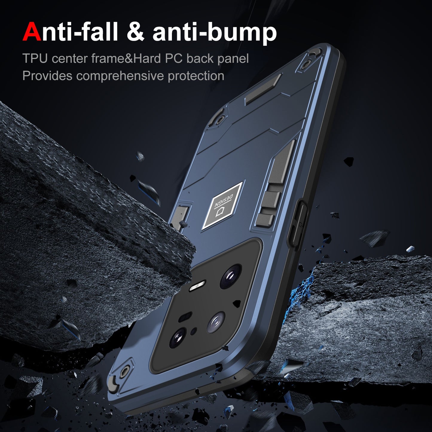 Xiaomi 13 Pro 2 in 1 Shockproof, Lightweight Phone Case with TPU+PC Material, Fashionable Design, and Precise Cut-outs