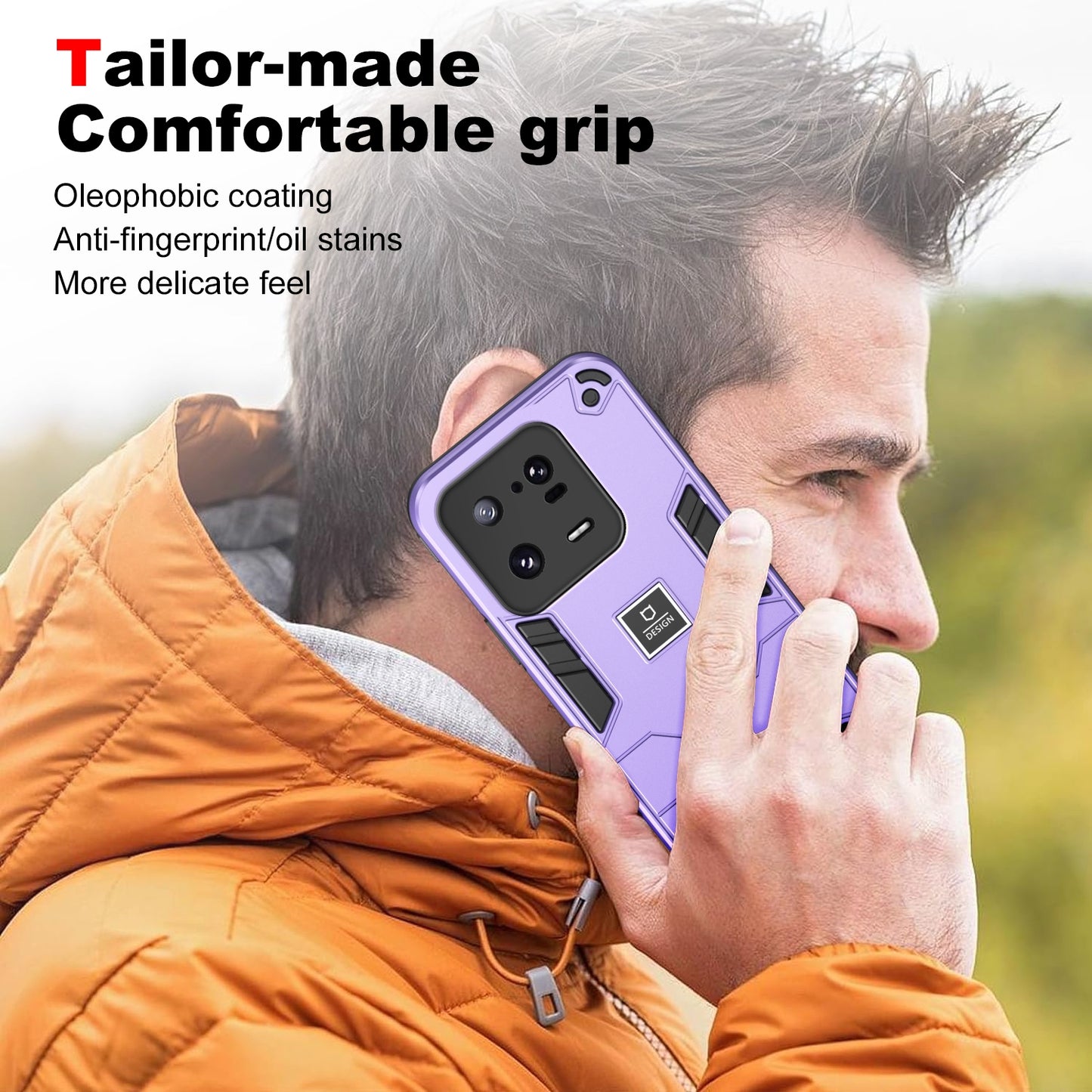 Xiaomi 13 Pro 2 in 1 Shockproof, Lightweight Phone Case with TPU+PC Material, Fashionable Design, and Precise Cut-outs