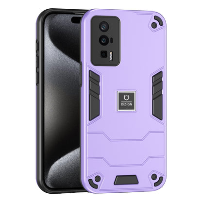 Xiaomi Poco F5 Pro 5G 2 in 1 Shockproof, Lightweight Phone Case with TPU+PC Material, Fashionable Design, and Precise Cut-outs
