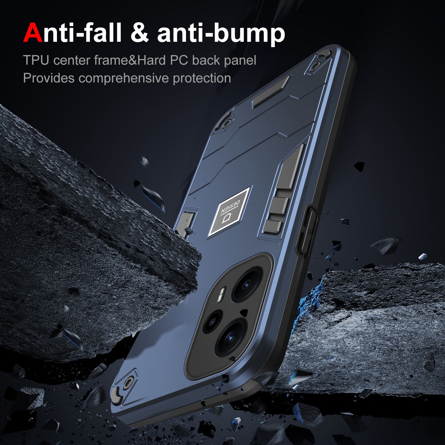 Xiaomi Poco F5 5G 2 in 1 Shockproof, Lightweight Phone Case with TPU+PC Material, Fashionable Design, and Precise Cut-outs