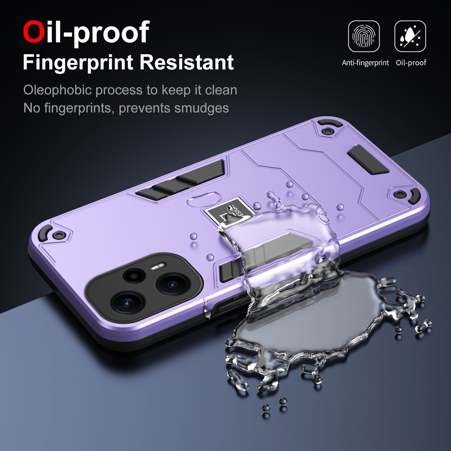 Xiaomi Poco F5 5G 2 in 1 Shockproof, Lightweight Phone Case with TPU+PC Material, Fashionable Design, and Precise Cut-outs