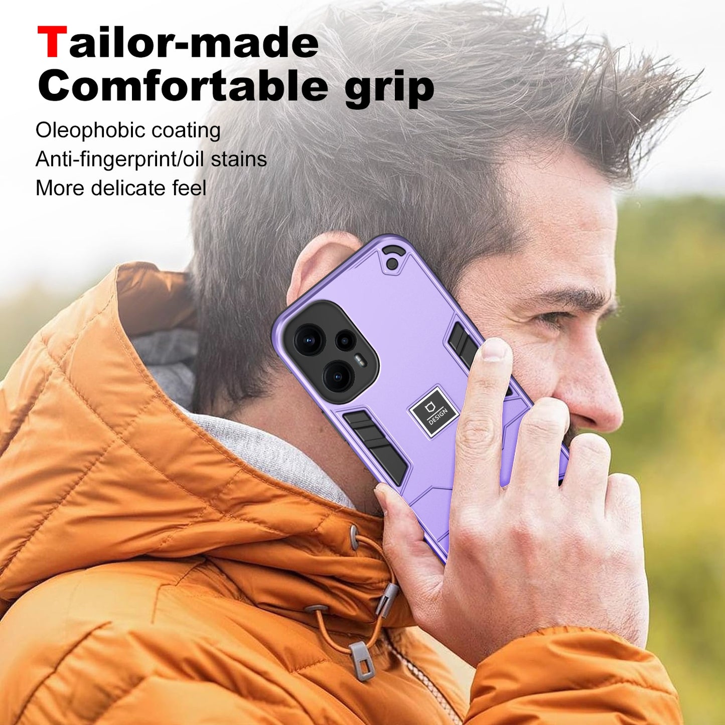 Xiaomi Poco F5 5G 2 in 1 Shockproof, Lightweight Phone Case with TPU+PC Material, Fashionable Design, and Precise Cut-outs