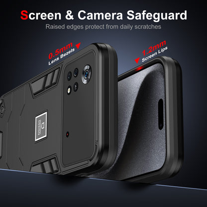 Xiaomi Poco X4 Pro 5G 2 in 1 Shockproof, Lightweight Phone Case with TPU+PC Material, Fashionable Design, and Precise Cut-outs