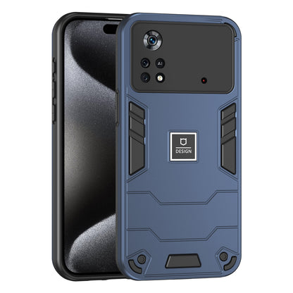Xiaomi Poco X4 Pro 5G 2 in 1 Shockproof, Lightweight Phone Case with TPU+PC Material, Fashionable Design, and Precise Cut-outs