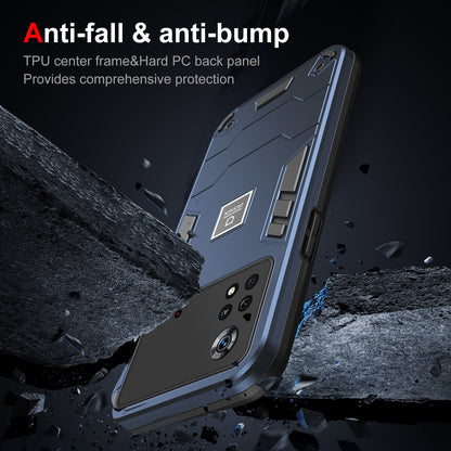 Xiaomi Poco X4 Pro 5G 2 in 1 Shockproof, Lightweight Phone Case with TPU+PC Material, Fashionable Design, and Precise Cut-outs