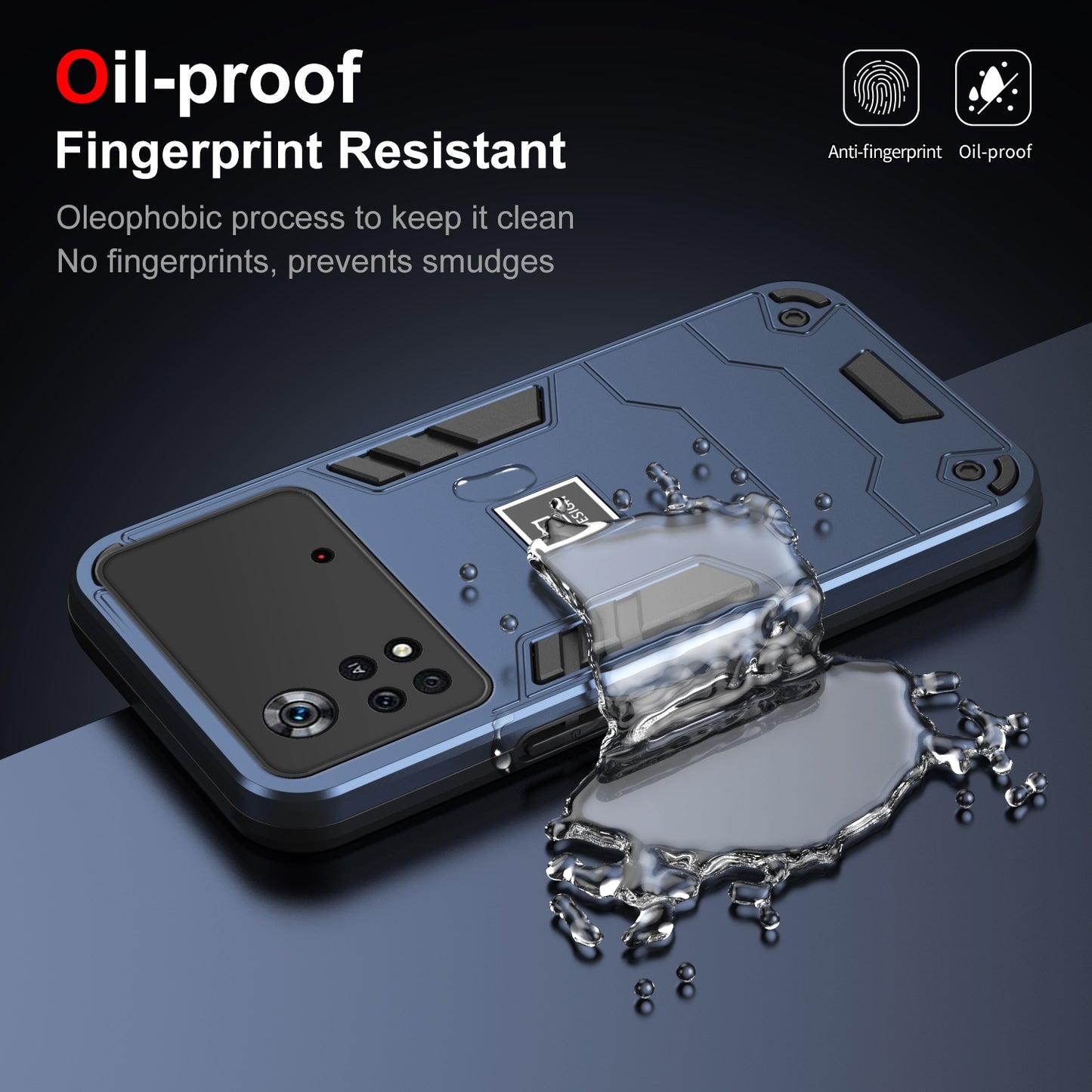 Xiaomi Poco X4 Pro 5G 2 in 1 Shockproof, Lightweight Phone Case with TPU+PC Material, Fashionable Design, and Precise Cut-outs