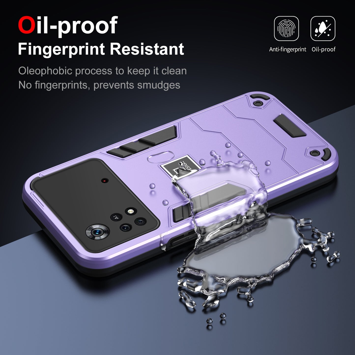 Xiaomi Poco X4 Pro 5G 2 in 1 Shockproof, Lightweight Phone Case with TPU+PC Material, Fashionable Design, and Precise Cut-outs