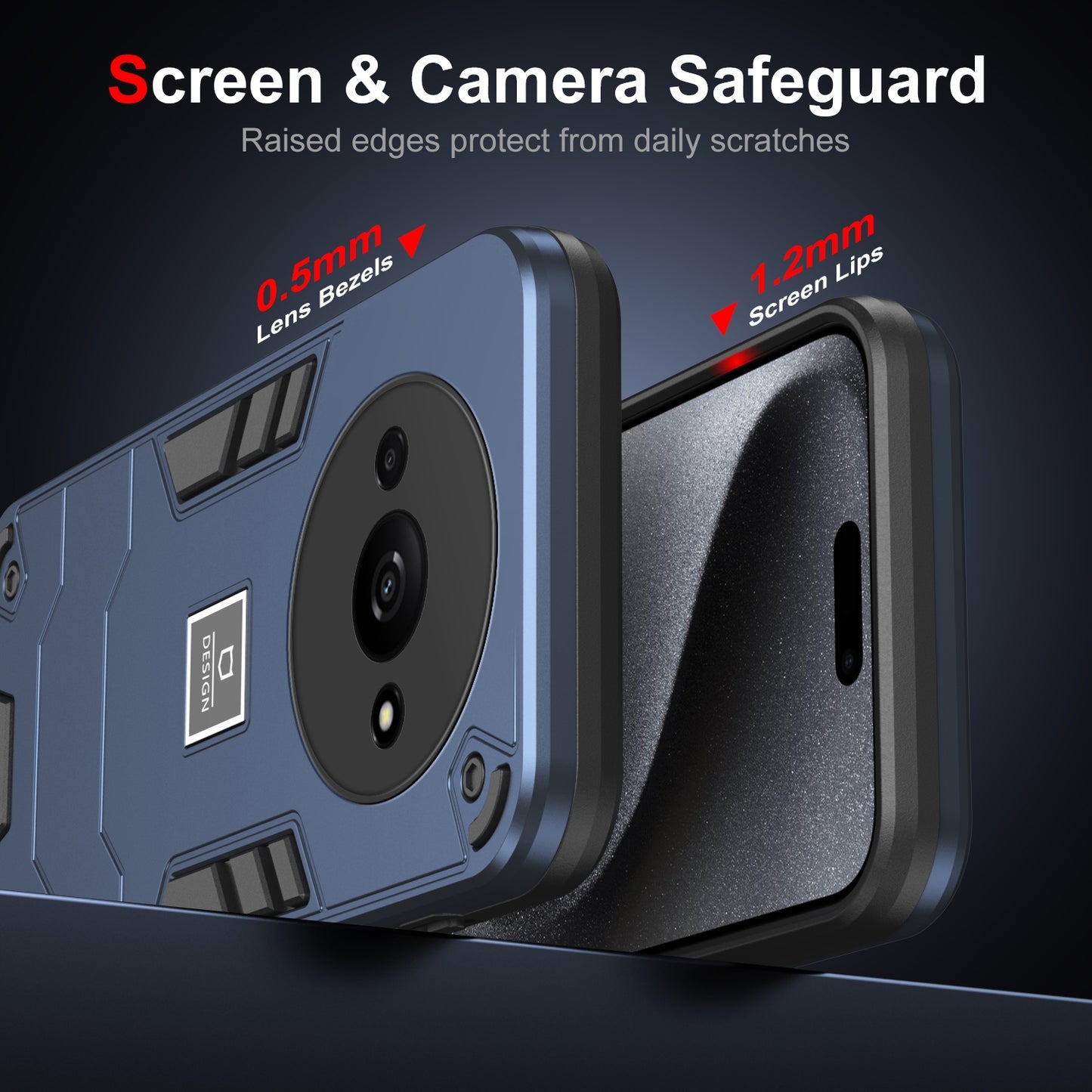 Xiaomi Redmi A3 2 in 1 Shockproof, Lightweight Phone Case with TPU+PC Material, Fashionable Design, and Precise Cut-outs