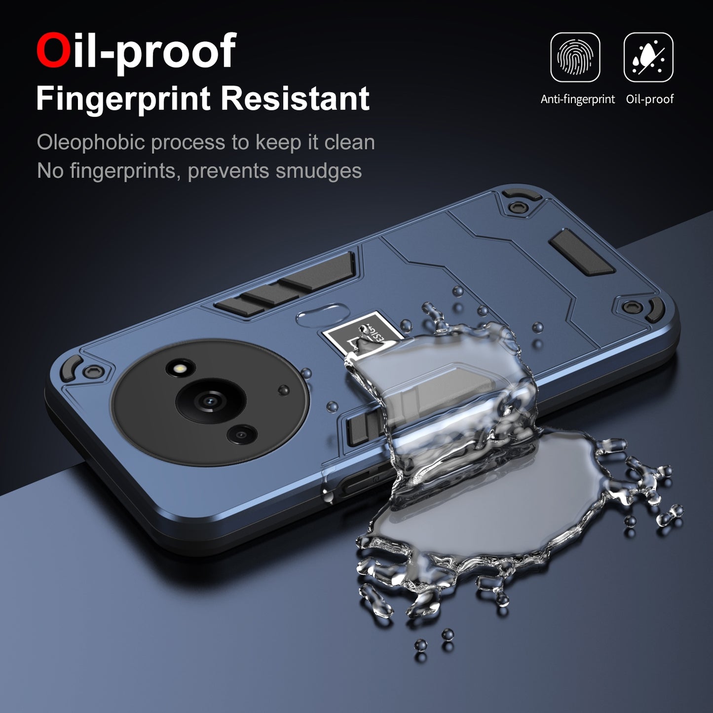Xiaomi Redmi A3 2 in 1 Shockproof, Lightweight Phone Case with TPU+PC Material, Fashionable Design, and Precise Cut-outs