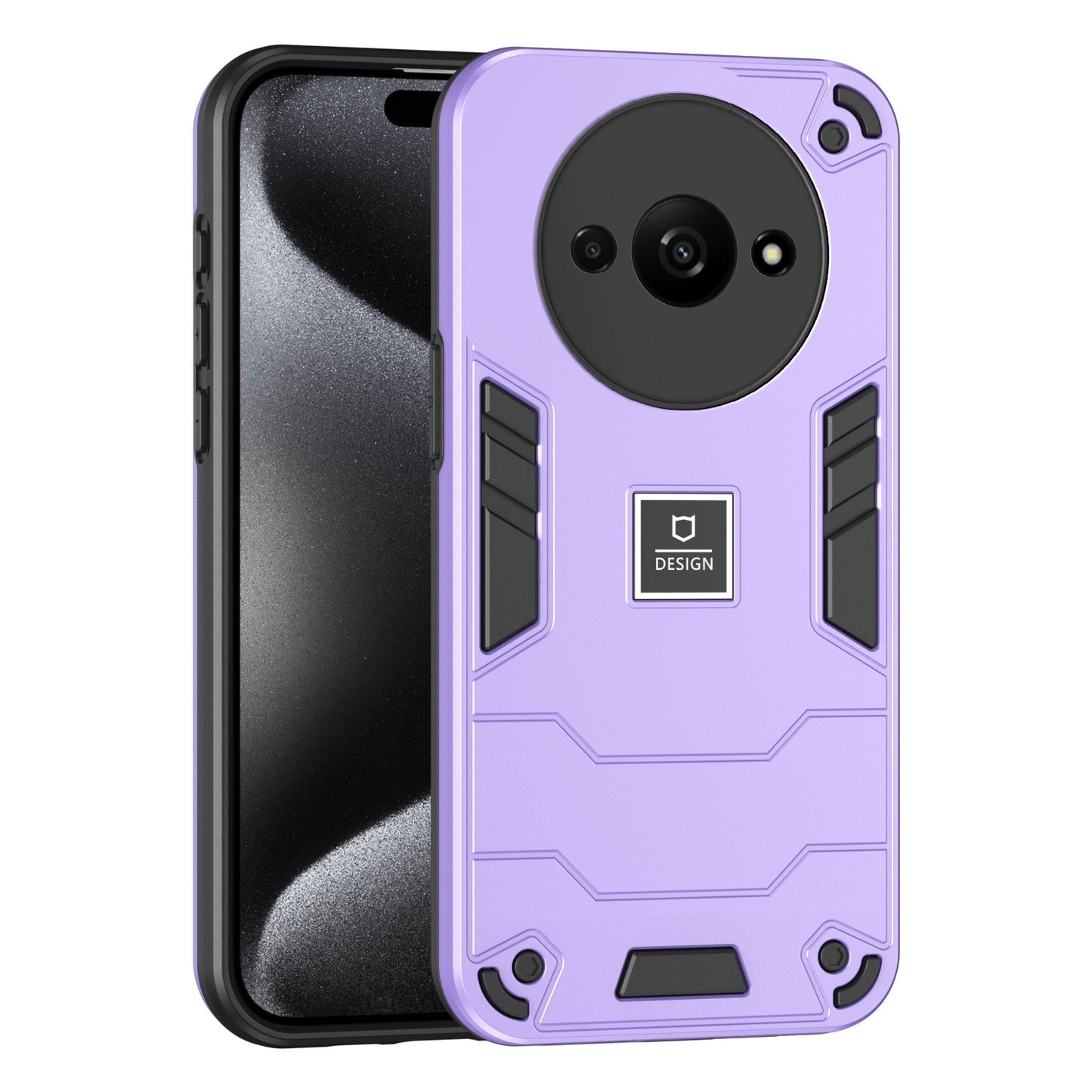 Xiaomi Redmi A3 2 in 1 Shockproof, Lightweight Phone Case with TPU+PC Material, Fashionable Design, and Precise Cut-outs