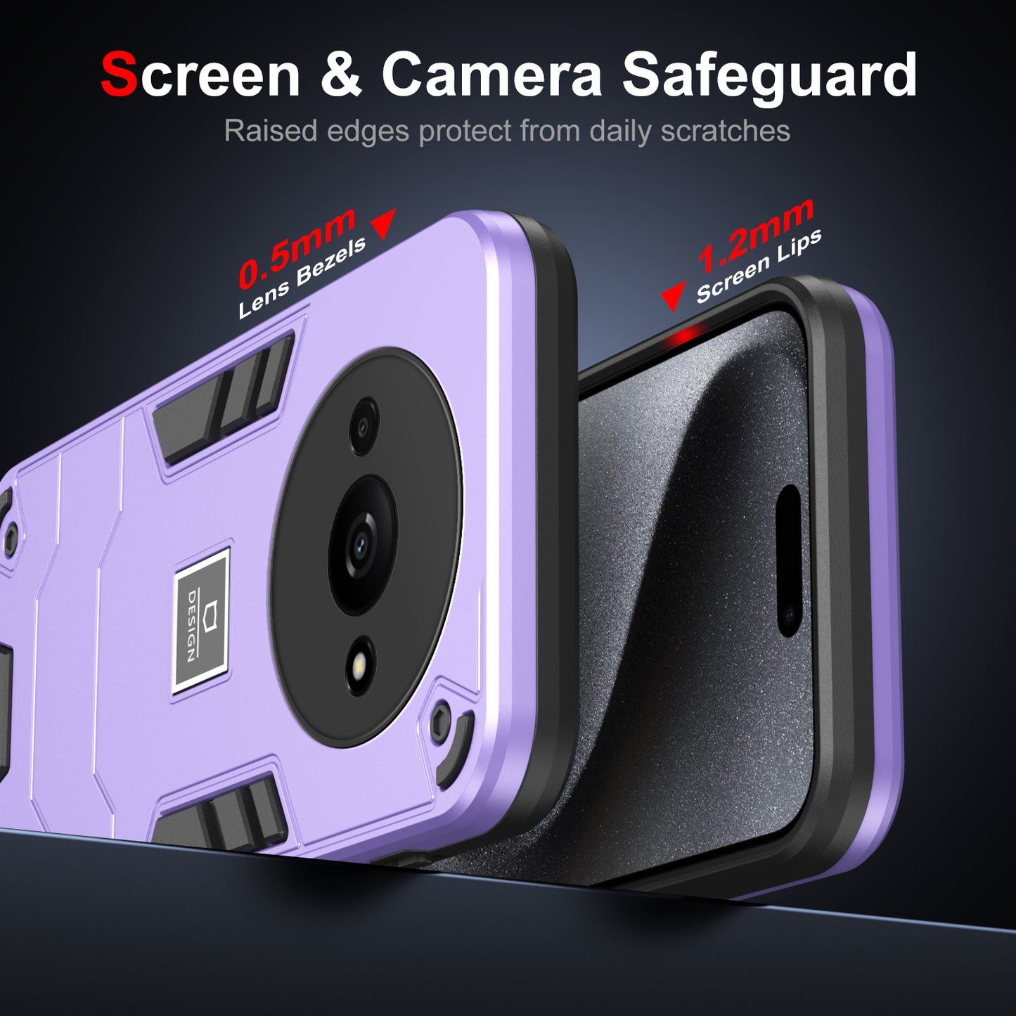 Xiaomi Redmi A3 2 in 1 Shockproof, Lightweight Phone Case with TPU+PC Material, Fashionable Design, and Precise Cut-outs