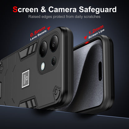 Xiaomi Redmi Note 13 Pro 4G Global 2 in 1 Shockproof, Lightweight Phone Case with TPU+PC Material, Fashionable Design, and Precise Cut-outs