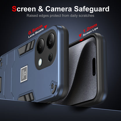 Xiaomi Redmi Note 13 Pro 4G Global 2 in 1 Shockproof, Lightweight Phone Case with TPU+PC Material, Fashionable Design, and Precise Cut-outs