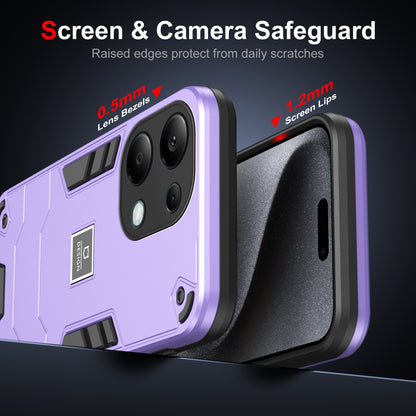 Xiaomi Redmi Note 13 Pro 4G Global 2 in 1 Shockproof, Lightweight Phone Case with TPU+PC Material, Fashionable Design, and Precise Cut-outs