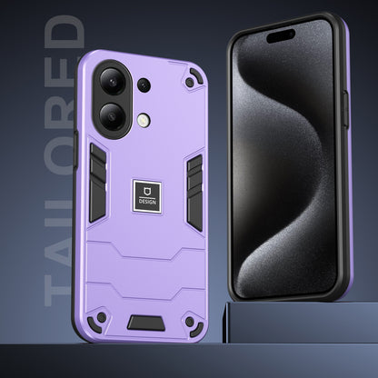 Xiaomi Redmi Note 13 4G Global 2 in 1 Shockproof, Lightweight Phone Case with TPU+PC Material, Fashionable Design, and Precise Cut-outs
