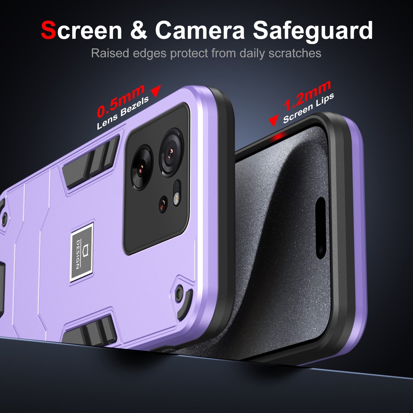 Xiaomi 13T 2 in 1 Shockproof, Lightweight Phone Case with TPU+PC Material, Fashionable Design, and Precise Cut-outs