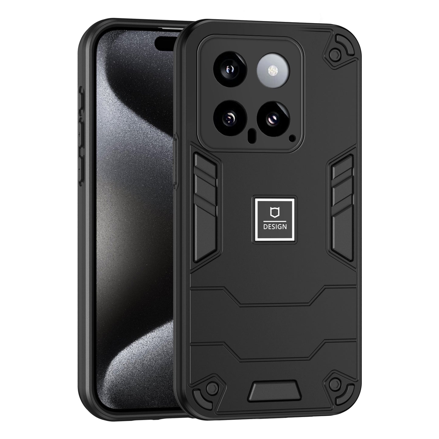 Xiaomi 14 2 in 1 Shockproof, Lightweight Phone Case with TPU+PC Material, Fashionable Design, and Precise Cut-outs