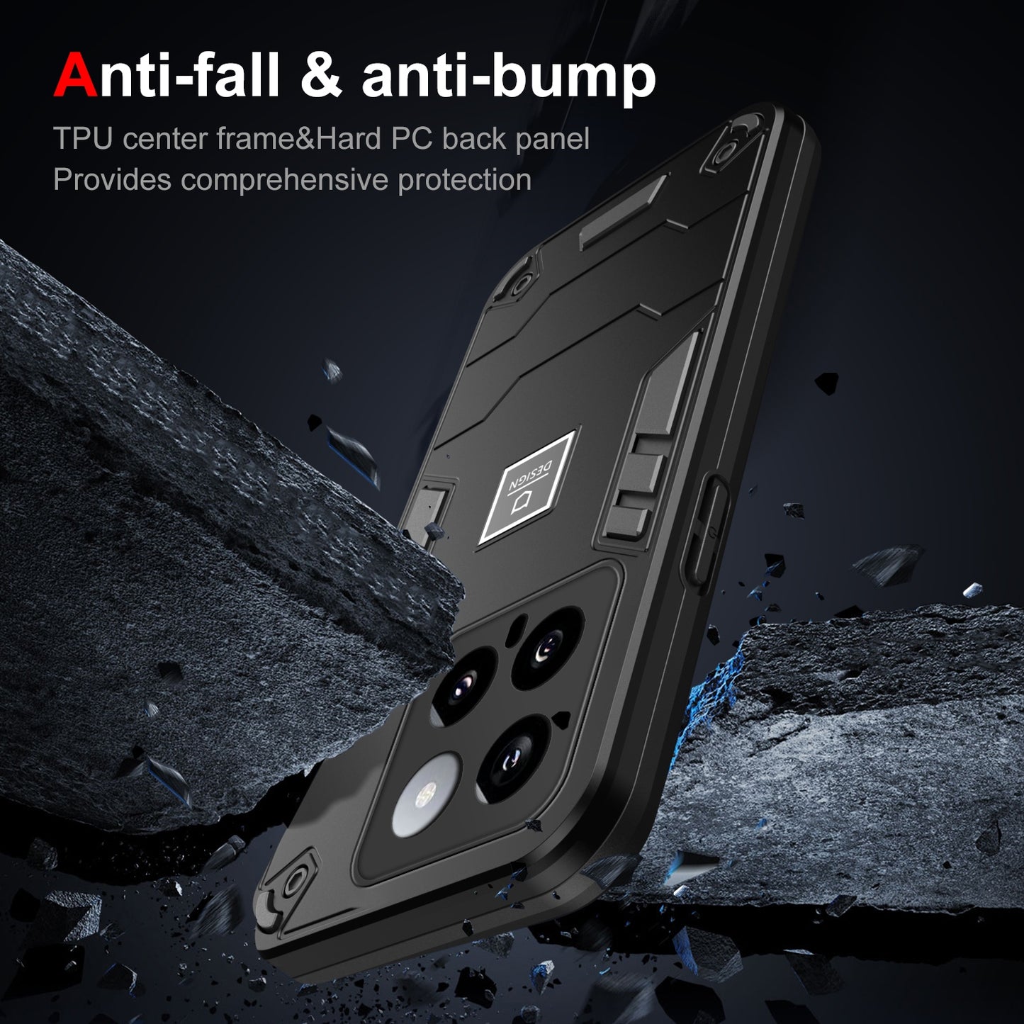 Xiaomi 14 2 in 1 Shockproof, Lightweight Phone Case with TPU+PC Material, Fashionable Design, and Precise Cut-outs