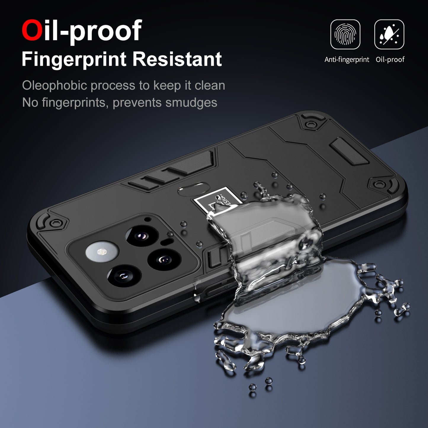 Xiaomi 14 2 in 1 Shockproof, Lightweight Phone Case with TPU+PC Material, Fashionable Design, and Precise Cut-outs