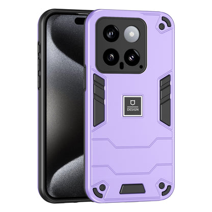 Xiaomi 14 2 in 1 Shockproof, Lightweight Phone Case with TPU+PC Material, Fashionable Design, and Precise Cut-outs