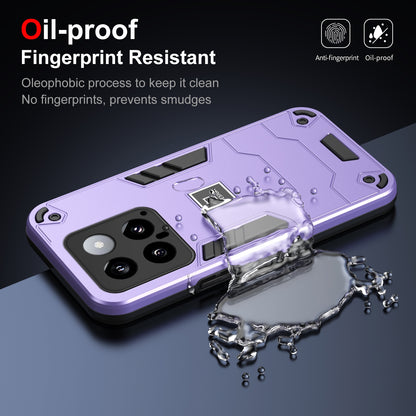 Xiaomi 14 2 in 1 Shockproof, Lightweight Phone Case with TPU+PC Material, Fashionable Design, and Precise Cut-outs