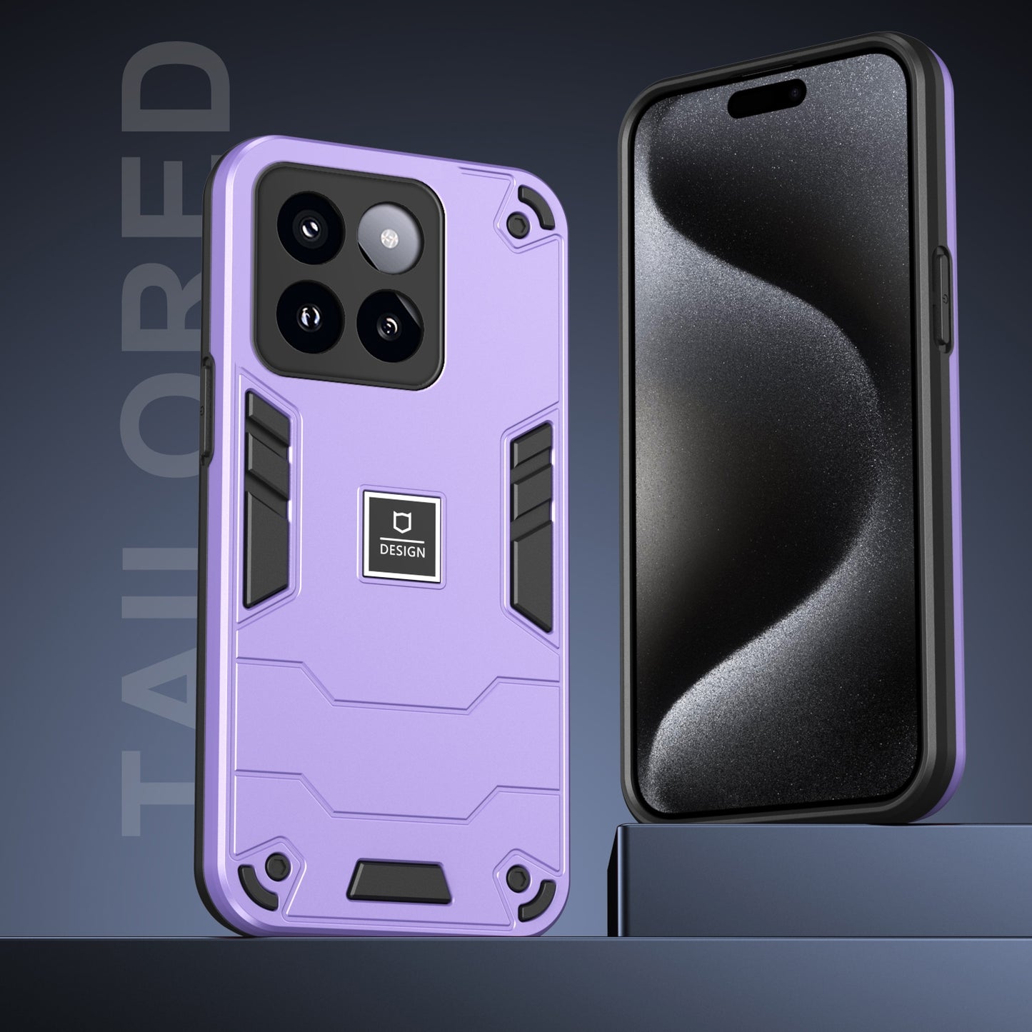 Xiaomi 14 Pro 2 in 1 Shockproof, Lightweight Phone Case with TPU+PC Material, Fashionable Design, and Precise Cut-outs