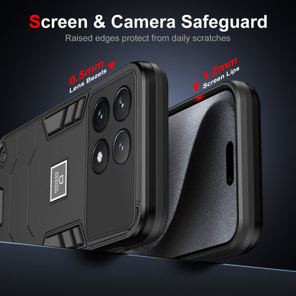 Xiaomi Poco X6 Pro 5G 2 in 1 Shockproof, Lightweight Phone Case with TPU+PC Material, Fashionable Design, and Precise Cut-outs
