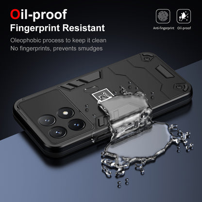 Xiaomi Poco X6 Pro 5G 2 in 1 Shockproof, Lightweight Phone Case with TPU+PC Material, Fashionable Design, and Precise Cut-outs
