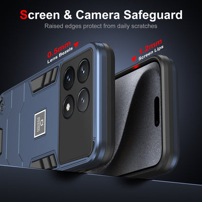 Xiaomi Poco X6 Pro 5G 2 in 1 Shockproof, Lightweight Phone Case with TPU+PC Material, Fashionable Design, and Precise Cut-outs