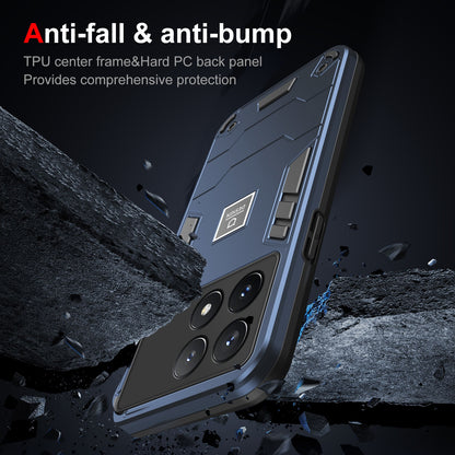Xiaomi Poco X6 Pro 5G 2 in 1 Shockproof, Lightweight Phone Case with TPU+PC Material, Fashionable Design, and Precise Cut-outs