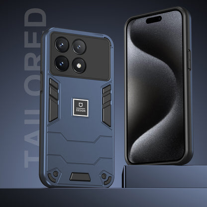 Xiaomi Poco X6 Pro 5G 2 in 1 Shockproof, Lightweight Phone Case with TPU+PC Material, Fashionable Design, and Precise Cut-outs