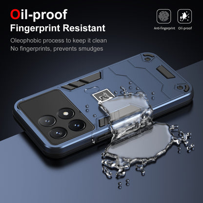 Xiaomi Poco X6 Pro 5G 2 in 1 Shockproof, Lightweight Phone Case with TPU+PC Material, Fashionable Design, and Precise Cut-outs