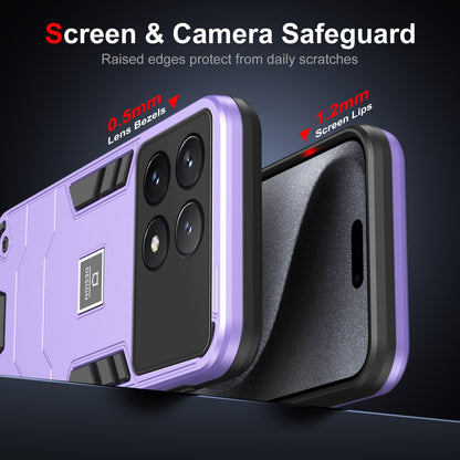 Xiaomi Poco X6 Pro 5G 2 in 1 Shockproof, Lightweight Phone Case with TPU+PC Material, Fashionable Design, and Precise Cut-outs