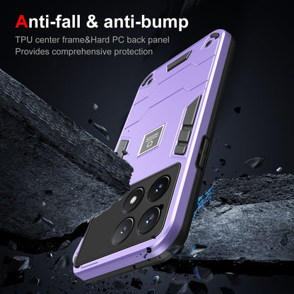 Xiaomi Poco X6 Pro 5G 2 in 1 Shockproof, Lightweight Phone Case with TPU+PC Material, Fashionable Design, and Precise Cut-outs