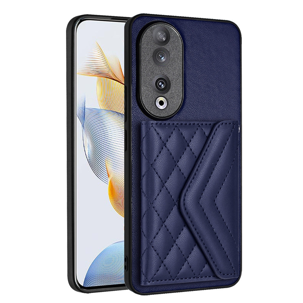 Honor 90 Leather Case with Card Holder & RFID Protection, Long Lanyard Included