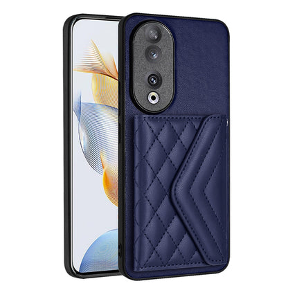Honor 90 Leather Case with Card Holder & RFID Protection, Long Lanyard Included