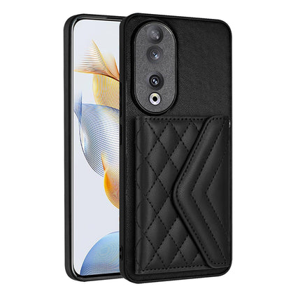Honor 90 Leather Case with Card Holder & RFID Protection, Long Lanyard Included