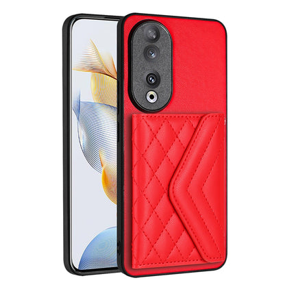Honor 90 Leather Case with Card Holder & RFID Protection, Long Lanyard Included
