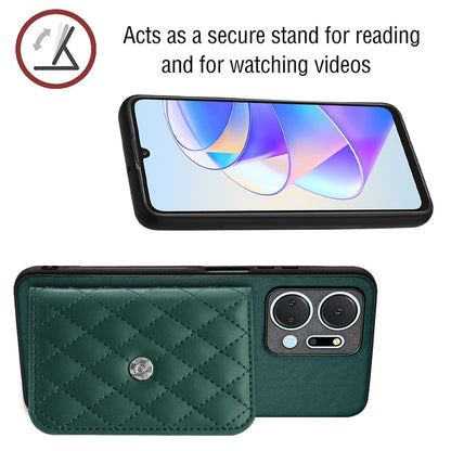 Honor Play 7T Leather Case with Card Holder & RFID Protection, Long Lanyard Included