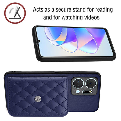 Honor Play 7T Leather Case with Card Holder & RFID Protection, Long Lanyard Included
