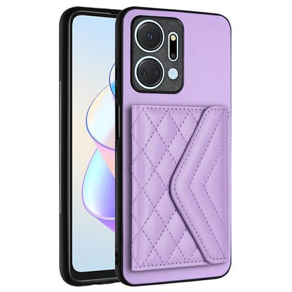 Honor Play 7T Leather Case with Card Holder & RFID Protection, Long Lanyard Included