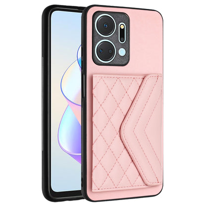 Honor Play 7T Leather Case with Card Holder & RFID Protection, Long Lanyard Included