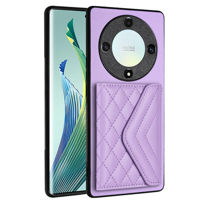 Honor X9a Leather Case with Card Holder & RFID Protection, Long Lanyard Included