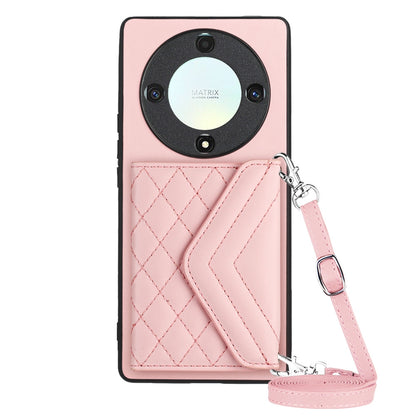 Honor X9a Leather Case with Card Holder & RFID Protection, Long Lanyard Included