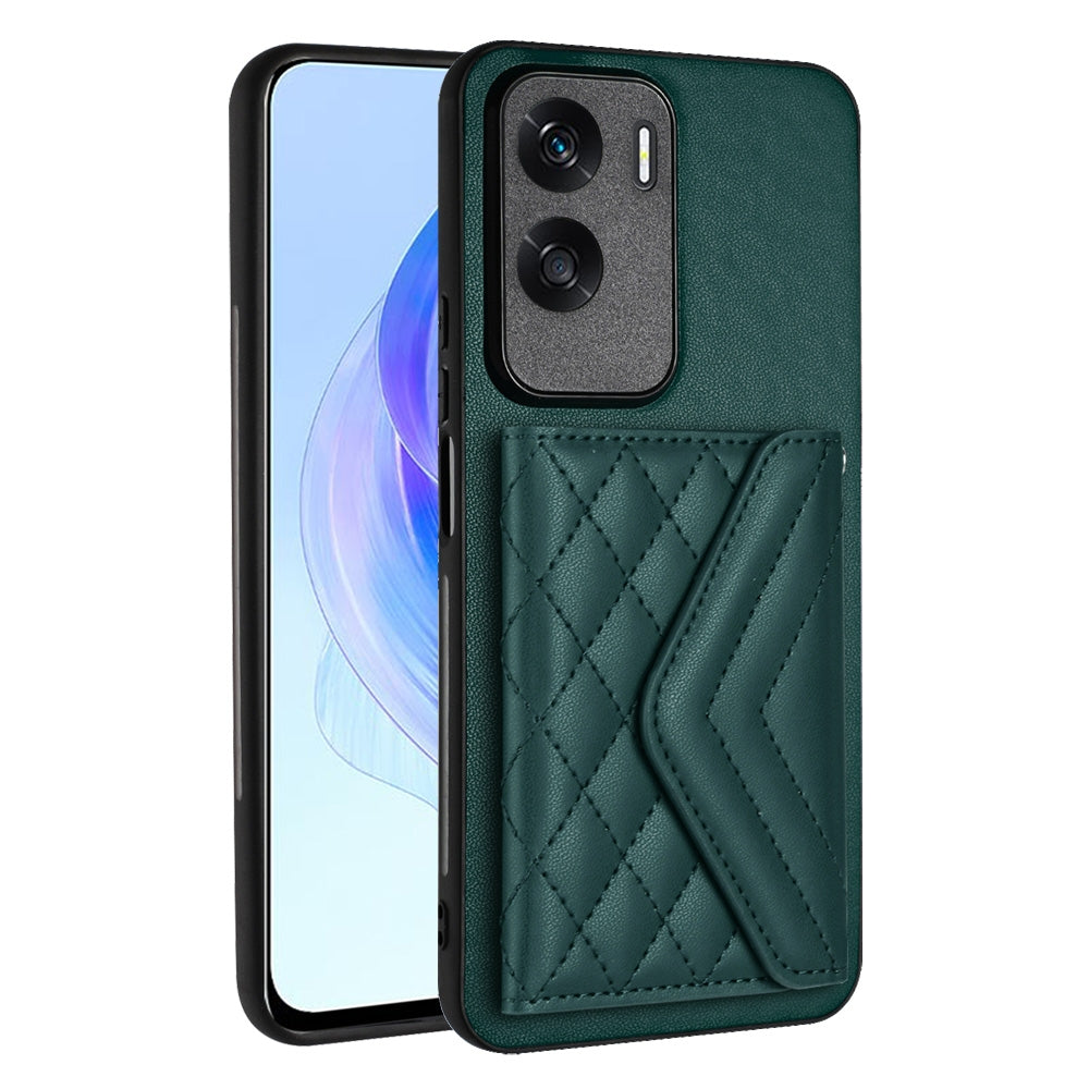 Honor X50i Leather Case with Card Holder & RFID Protection, Long Lanyard Included