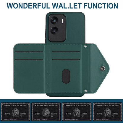 Honor X50i Leather Case with Card Holder & RFID Protection, Long Lanyard Included