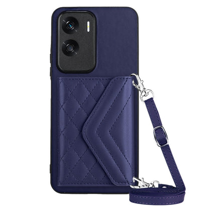 Honor X50i Leather Case with Card Holder & RFID Protection, Long Lanyard Included